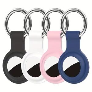 4pcs AirTag Keychain Holder Compatible for AirTags with Tag Holder and Clip New
